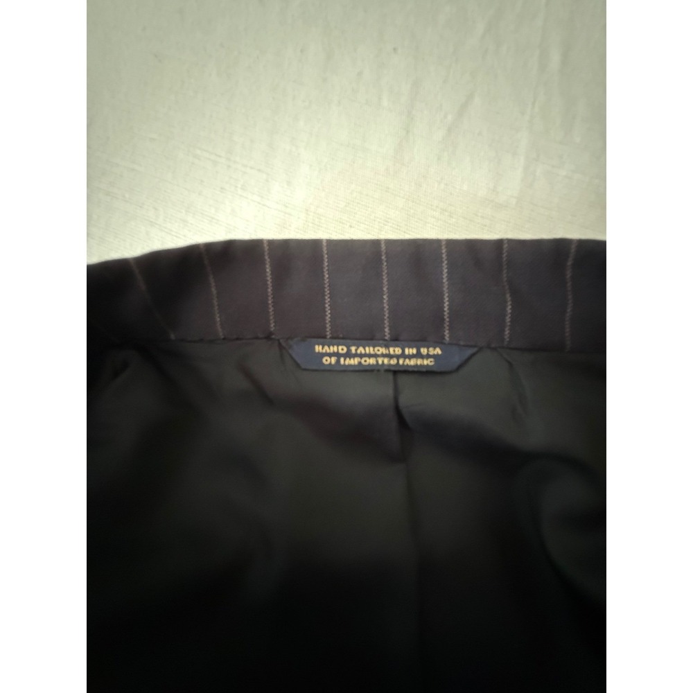 Brooks Brothers Golden Fleece 100% Wool Pinstripe Suit Hand Tailored USA - Picture 13 of 16